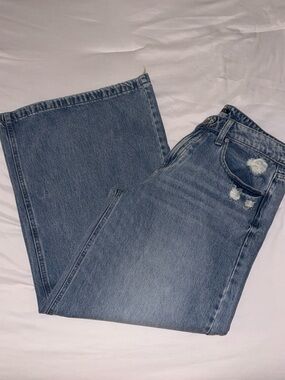 Wild Fable x Target Mid-Rise Ultra Wide Leg Baggy Jeans - Medium Wash